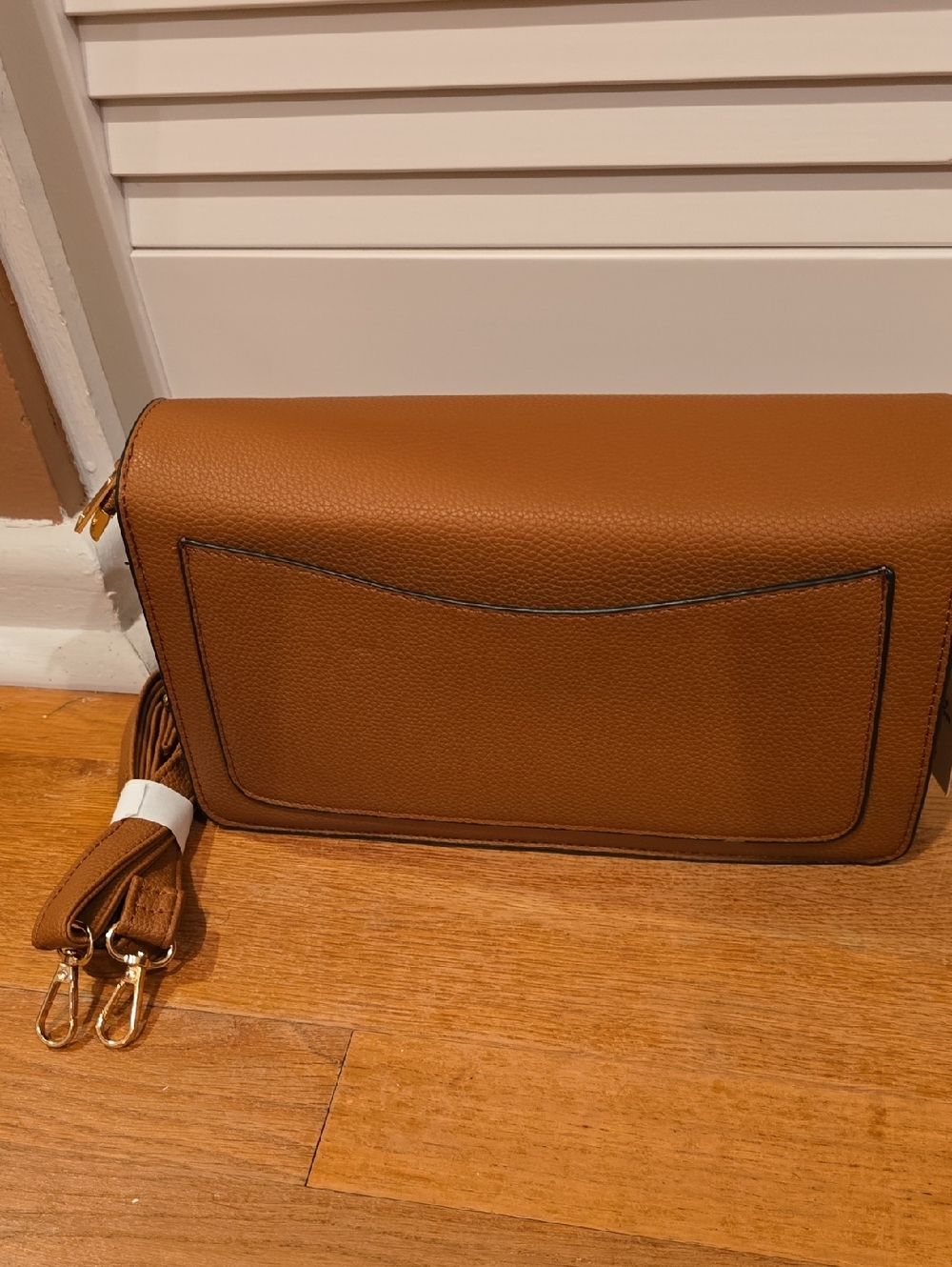 FASHION Signature Brown Leather Crossbody Bag - Picture 4 of 7